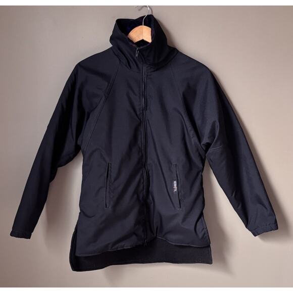 Kerrits S Black Riding Jacket Equestrian Fleeced Lined Funnel Neck USA MADE - Picture 1 of 7